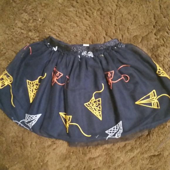 Cat & Jack lined navy blue tulle skirt w/kites,4/5 - Picture 6 of 7